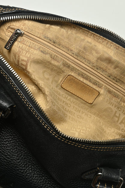 Chanel Embossed Shoulder Tote