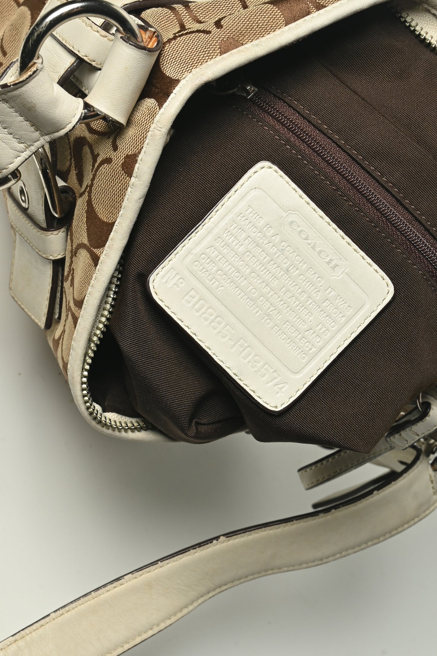 Coach Signature Canvas Leather Crossbody Bag