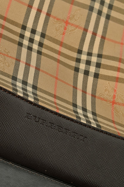 Burberry Haymarket Canvas Shoulder Bag