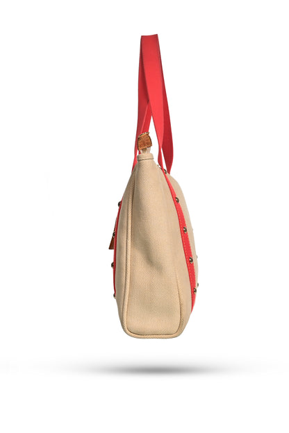 Louis Vuitton 2005 Antigua Cabas Tote Bag Red