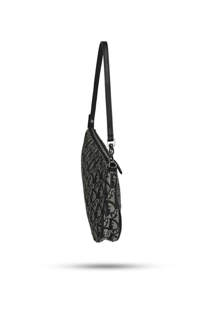 Dior 2002 Mini Trotter Saddle Clutch Black