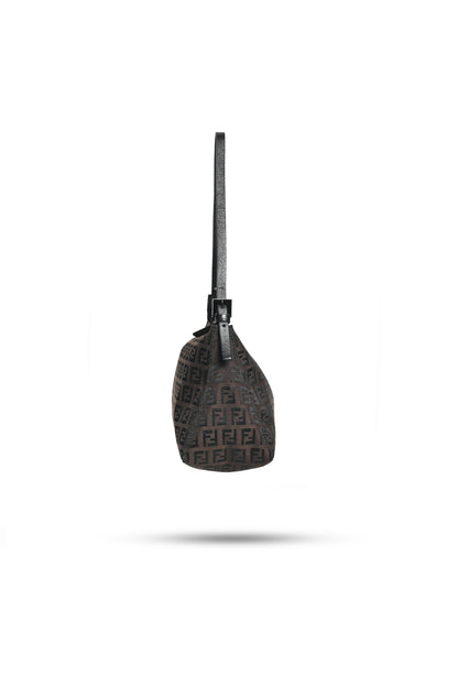 Fendi Zucchino Canvas Shoulder Bag