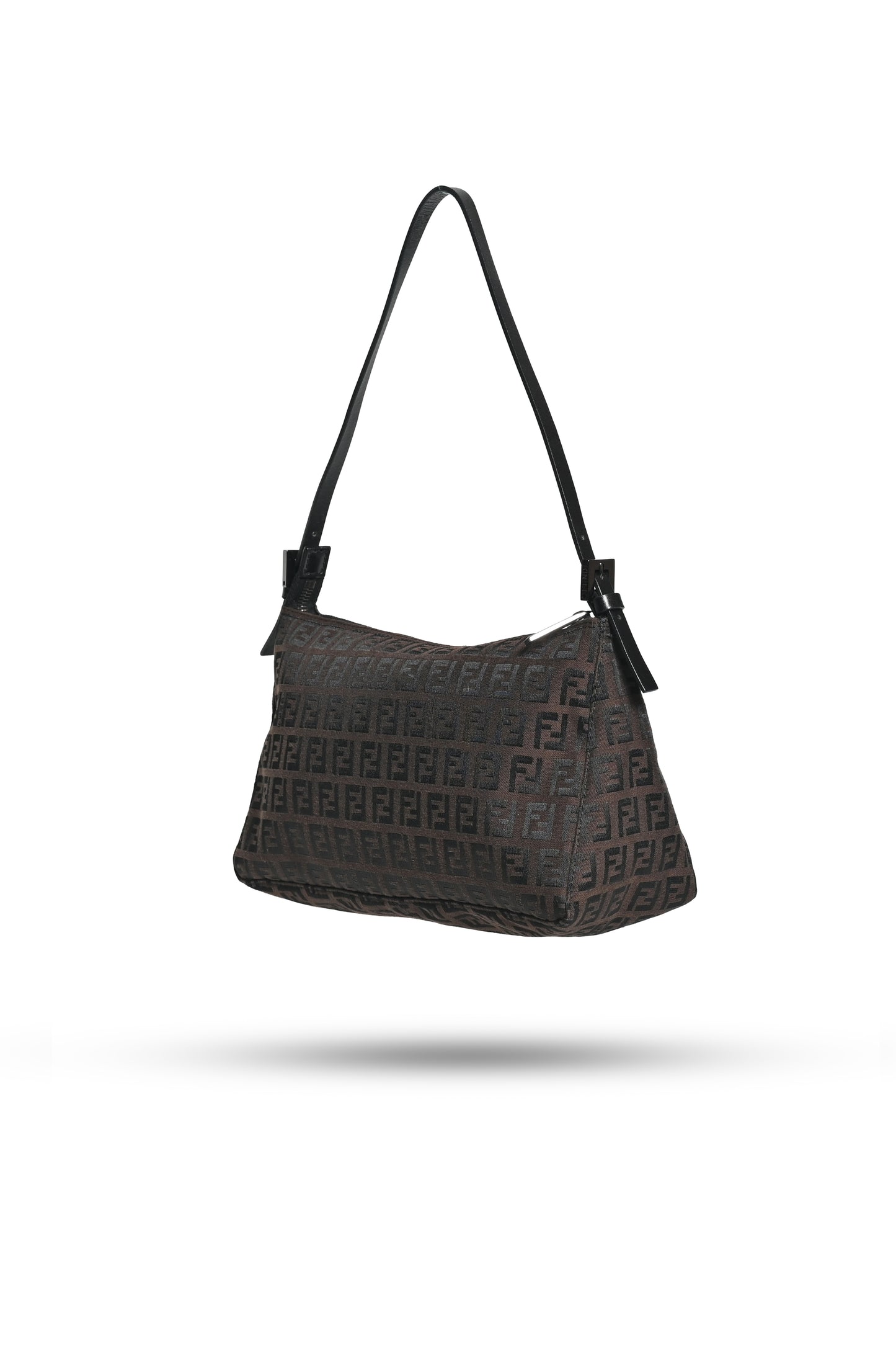 Fendi Zucchino Canvas Shoulder Bag