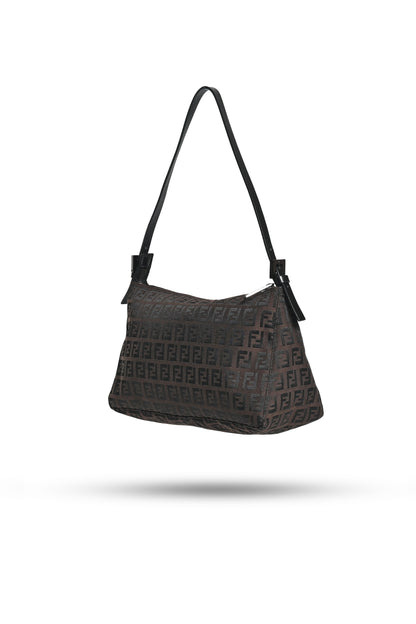 Fendi Zucchino Canvas Shoulder Bag