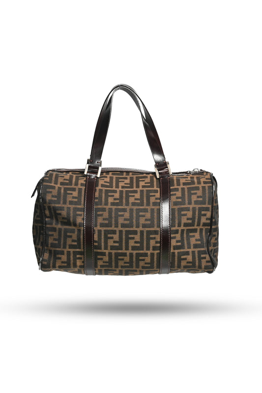 Fendi Zucca Boston Bag