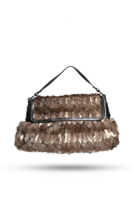 Fendi Fur Chef Baguette Bag