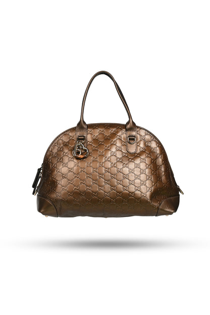Gucci Guccissima Heart Bit Dome Bag