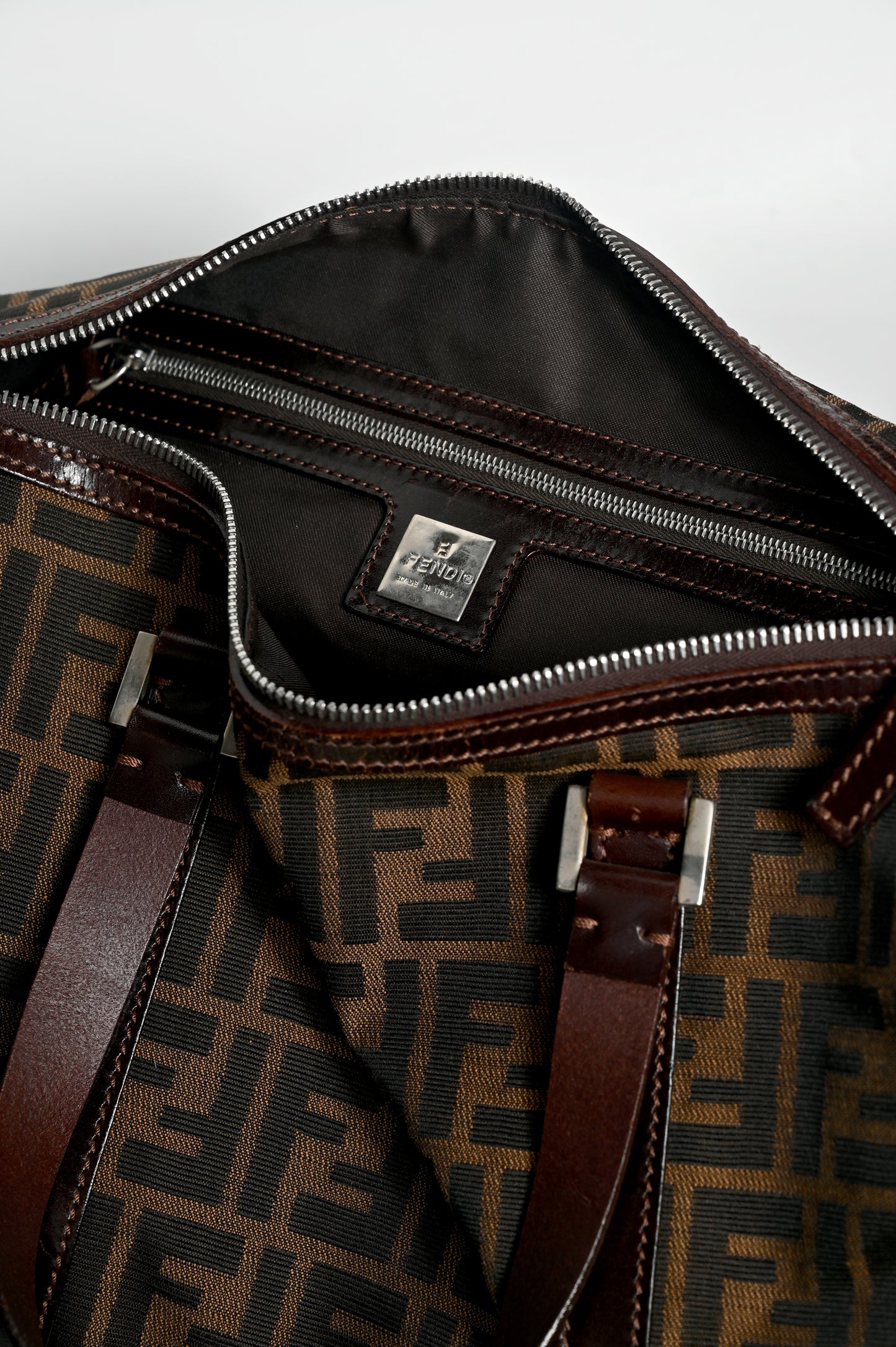 Fendi Zucca Boston Bag