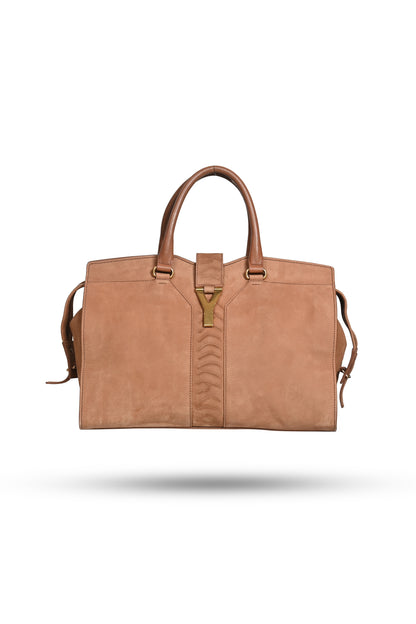 Yves Saint Laurent Beige Chyc Leather Handbag