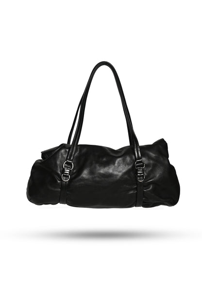 Prada Leather Pushlock Bag