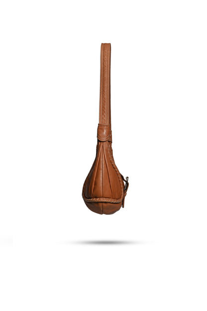 Celine Hobo Handbag in Camel Leather