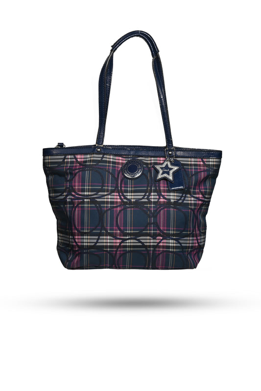 Coach Signature Tartan Bag