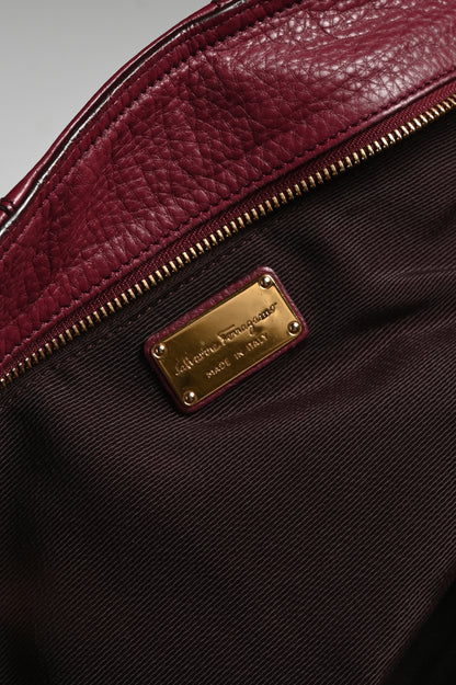 Salvatore Ferragamo Pebbled Shoulder Bag