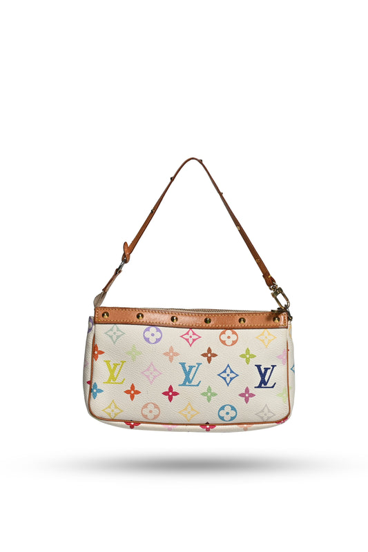 Louis Vuitton Murakami White Monogram Pochette