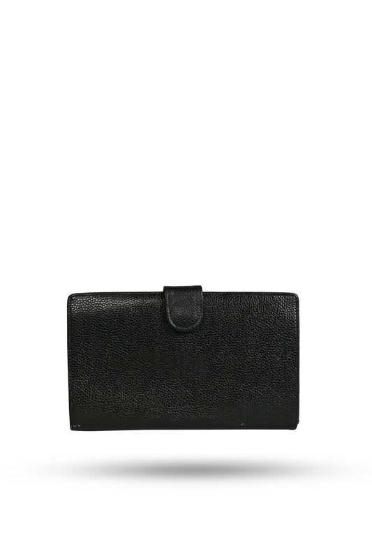 Chanel Caviar Leather Long Wallet