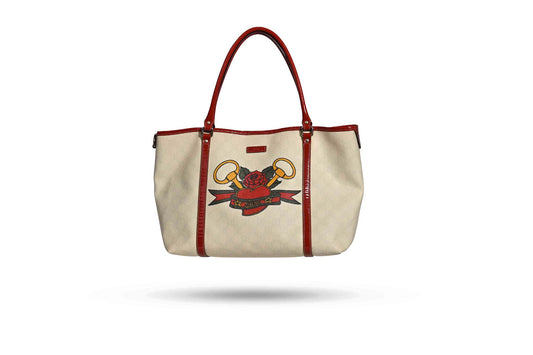 Gucci GG Tattoo Heart Tote