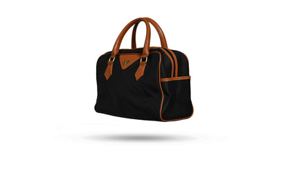 Yves Saint Laurent Boston Black Brown Bag
