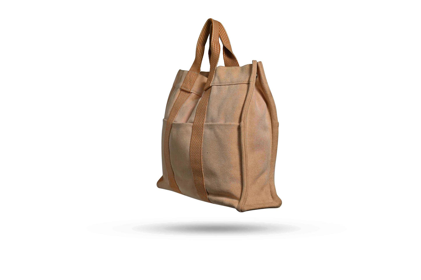 Hermes Peach Canvas Fourre Tote