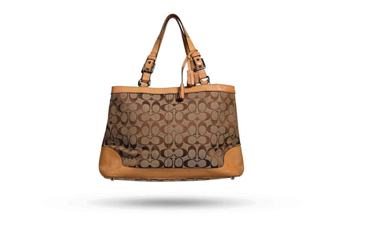 Coach Signature Canvas Tote with Tassles