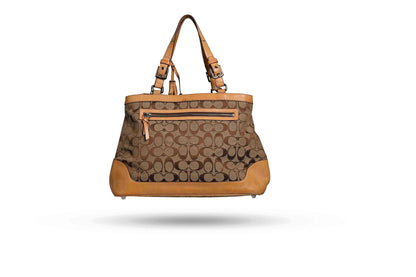Coach Signature Canvas Tote with Tassles