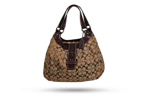 Coach Peyton signature Lurex Hobo Bag