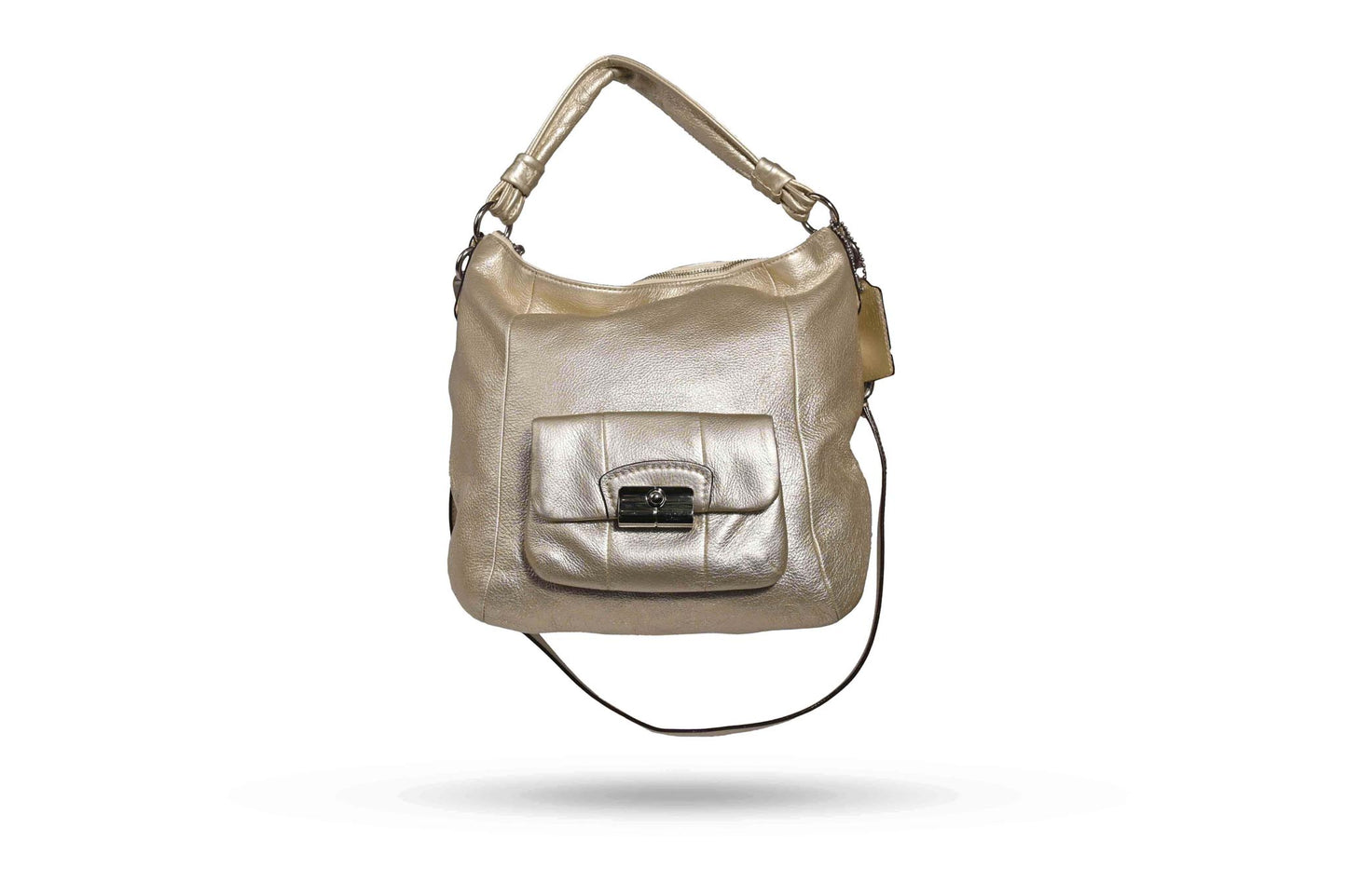 Coach Metalic Leather Kristin Hobo Shoulder Bag