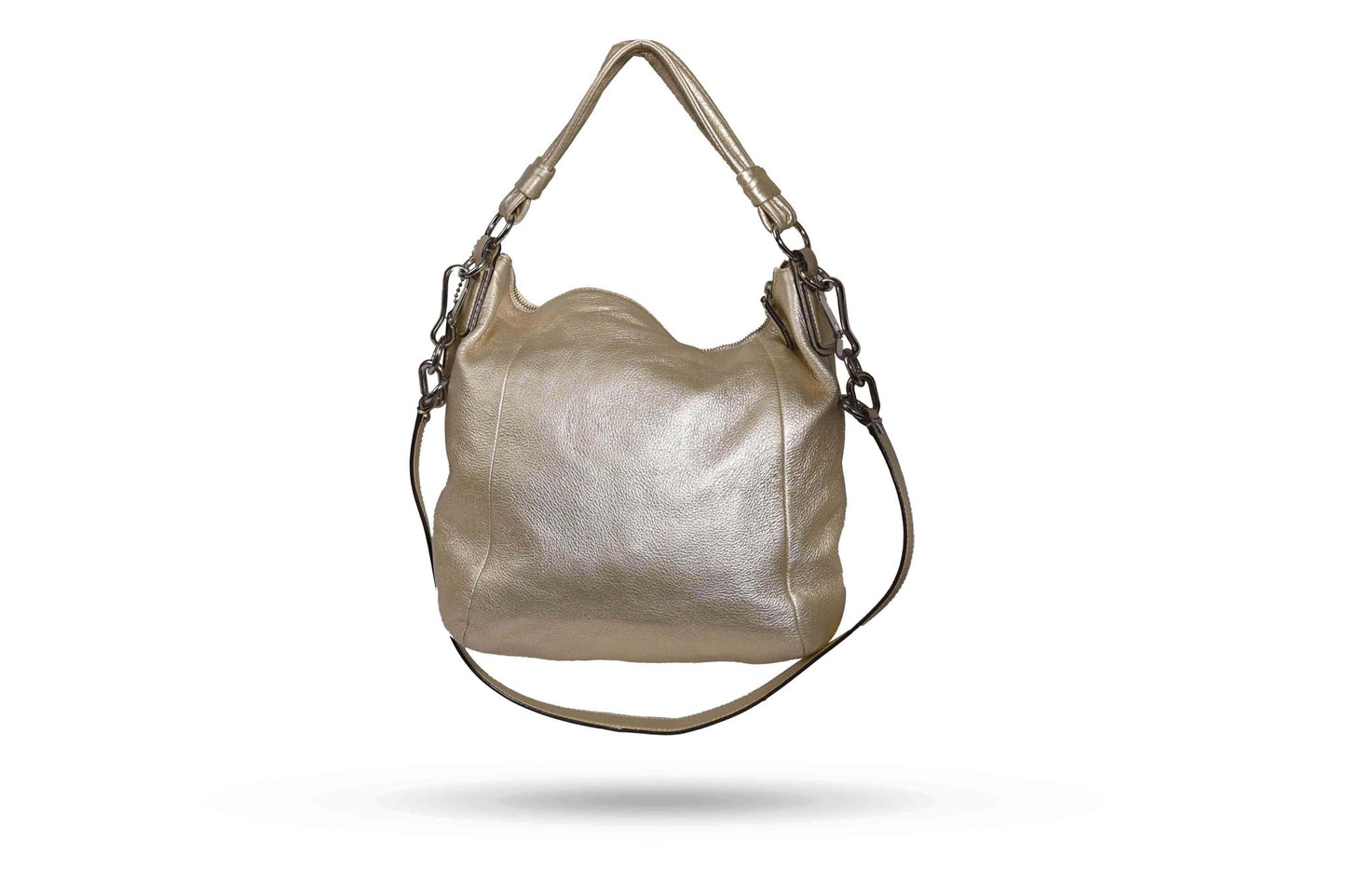 Coach Metalic Leather Kristin Hobo Shoulder Bag