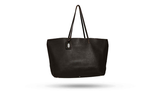 Fendi Brown Salleria Leather Tote