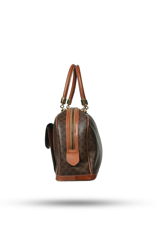 Celine Paris Macadam Pattern Leather Dome Bag
