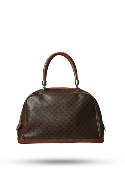 Celine Paris Macadam Pattern Leather Dome Bag