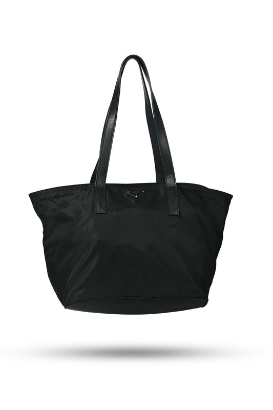Prada Tessuto Nylon Black Tote