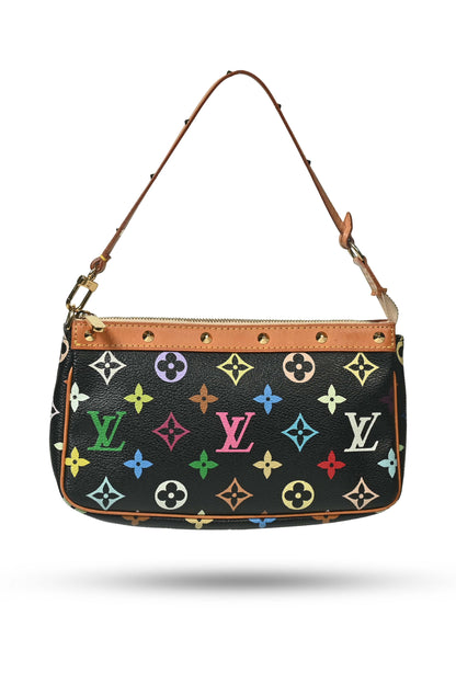 Louis Vuitton x Takashi Murakami Pochette Multi-Coloured Monogram