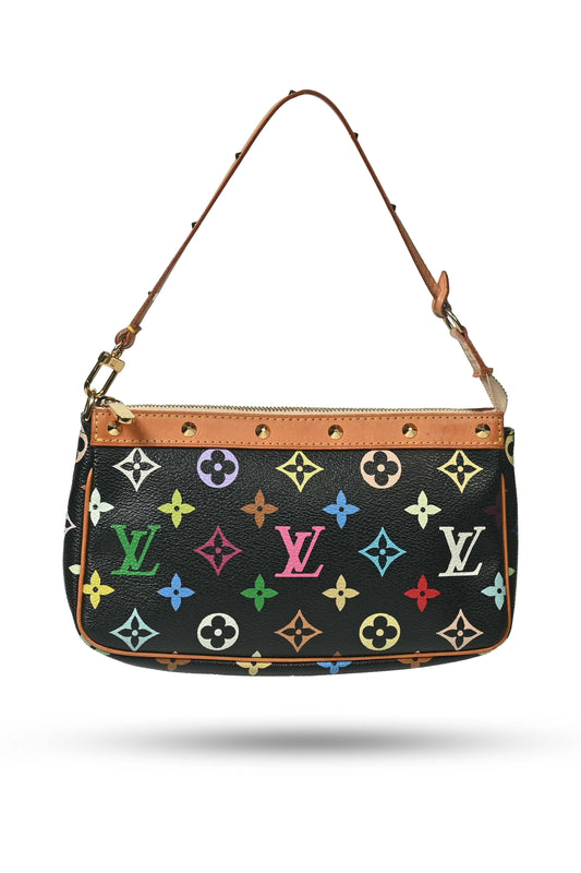 Louis Vuitton x Takashi Murakami Pochette Multi-Coloured Monogram