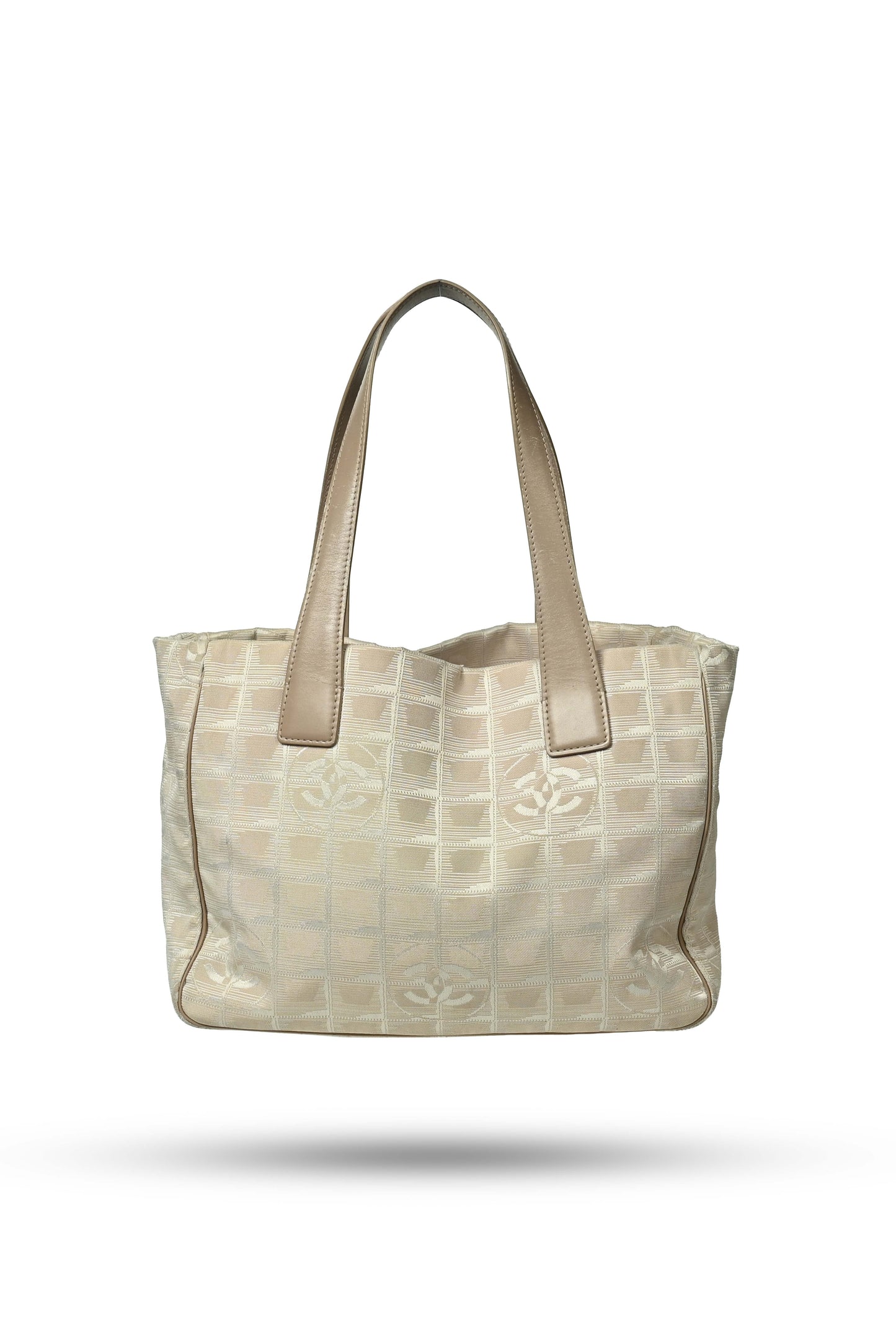 Chanel Travel Line Logo Canvas Tote