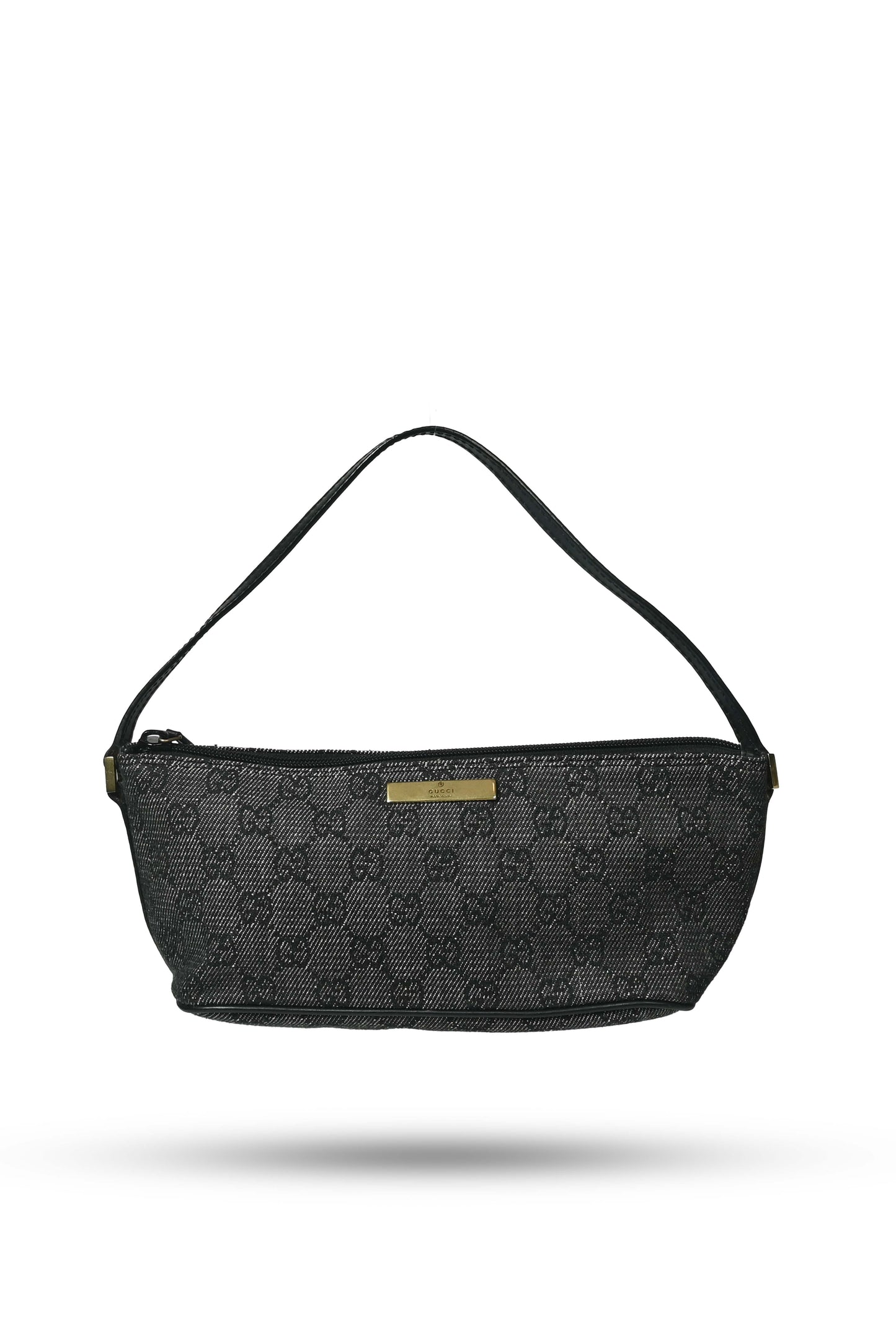Gucci GG Denim Boat Shoulder Bag