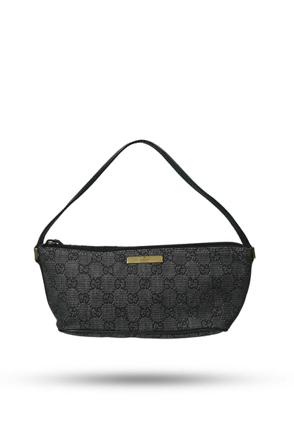 Gucci GG Denim Boat Shoulder Bag