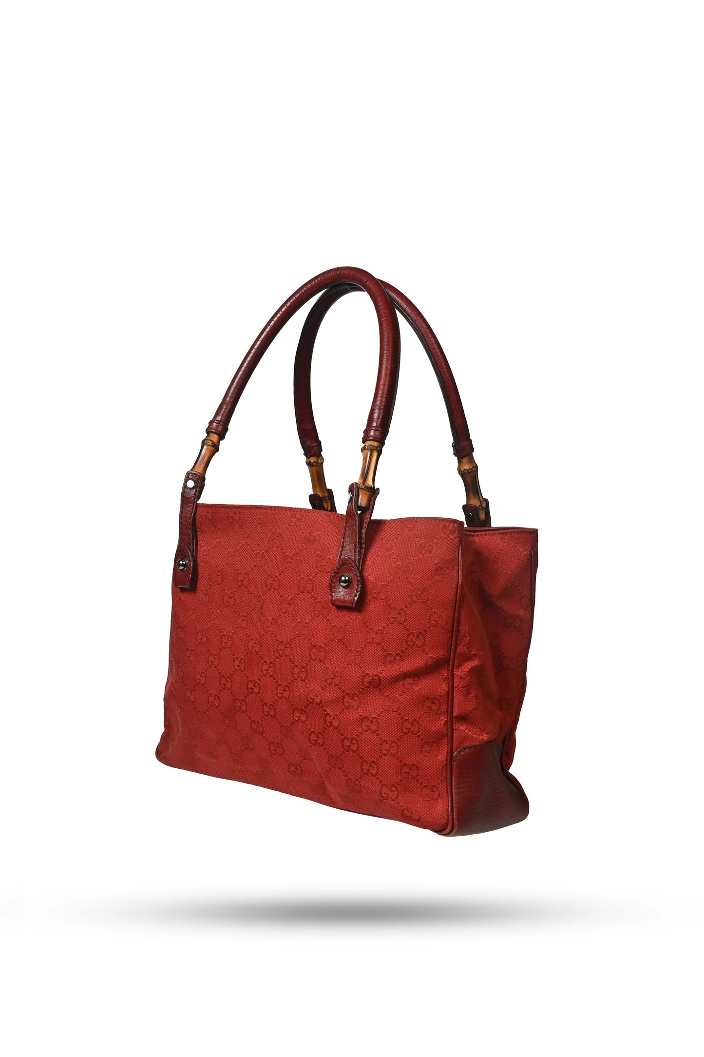 Gucci GG Canvas Bamboo Tote