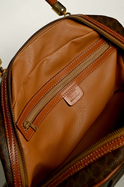 Celine Paris Macadam Pattern Leather Dome Bag
