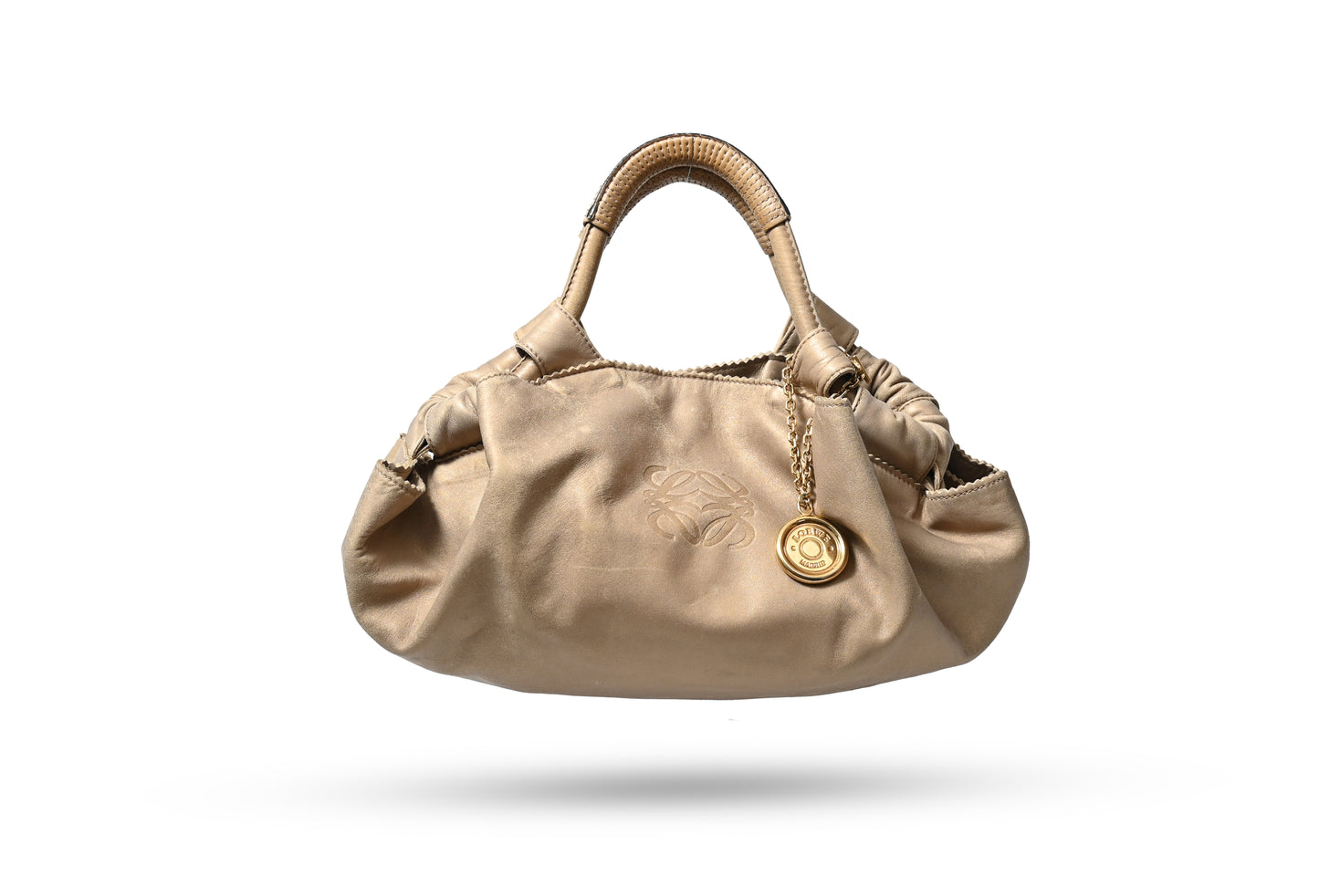 Loewe Nappa Aire Gold Leather Bag