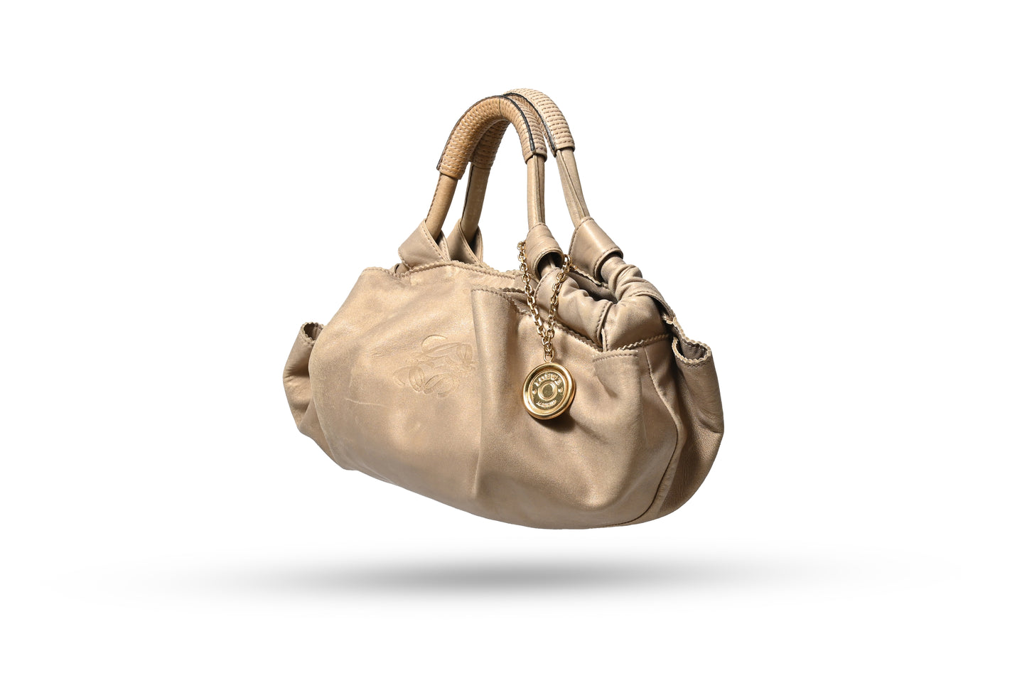 Loewe Nappa Aire Gold Leather Bag