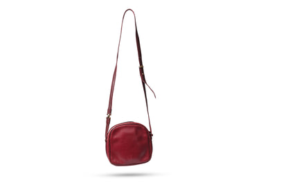 Cartier Burgundy Leather Must De Cartier Crossbody Bag
