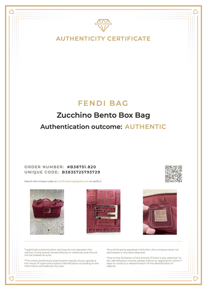 Fendi Zucchino Bento Box Bag