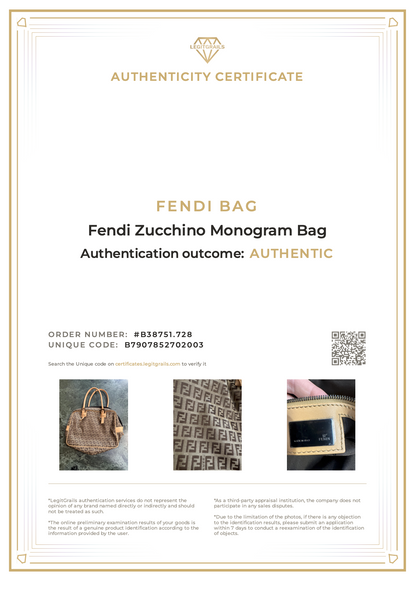 Fendi Zucchino Monogram Bag