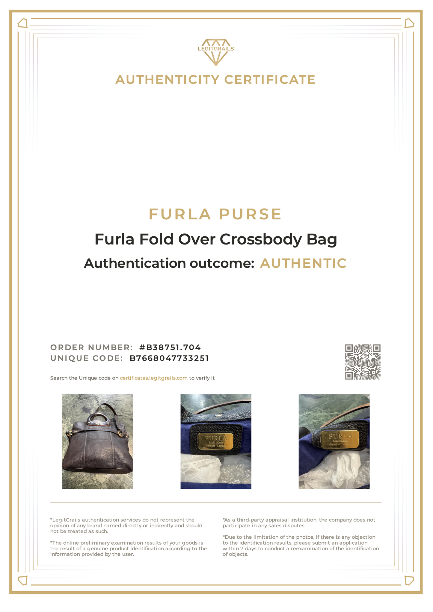 Furla Fold Over Crossbody Bag