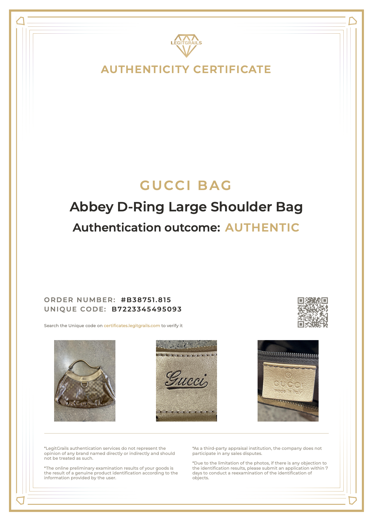 Gucci Abbey D-Ring Large Shoulder Bag