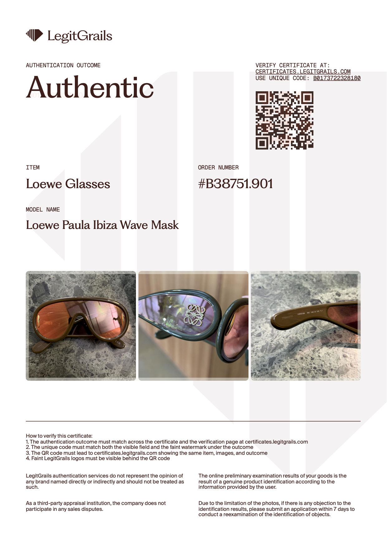 Loewe Paula Ibiza Wave Mask