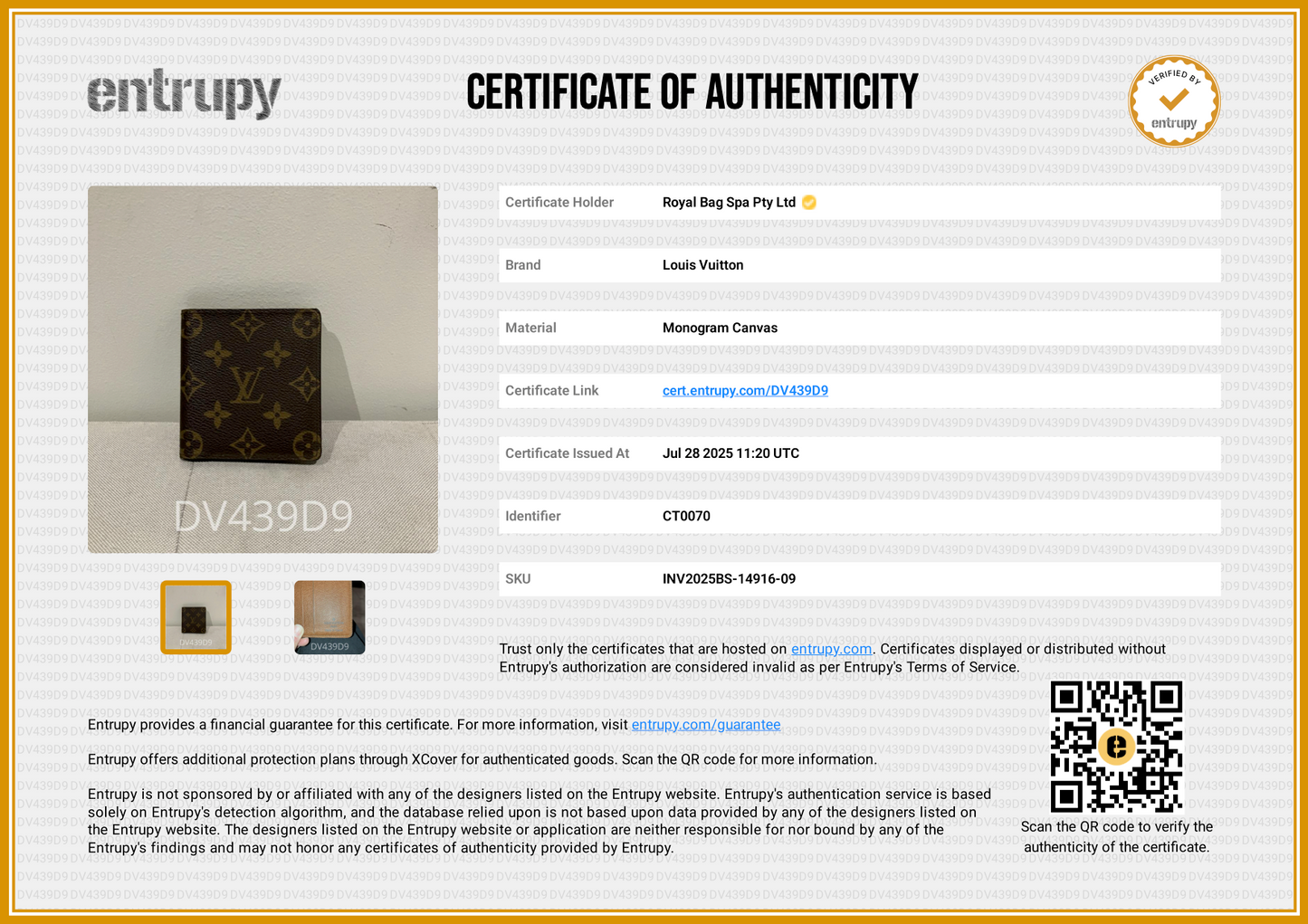 Louis Vuitton Bi-Fold Wallet