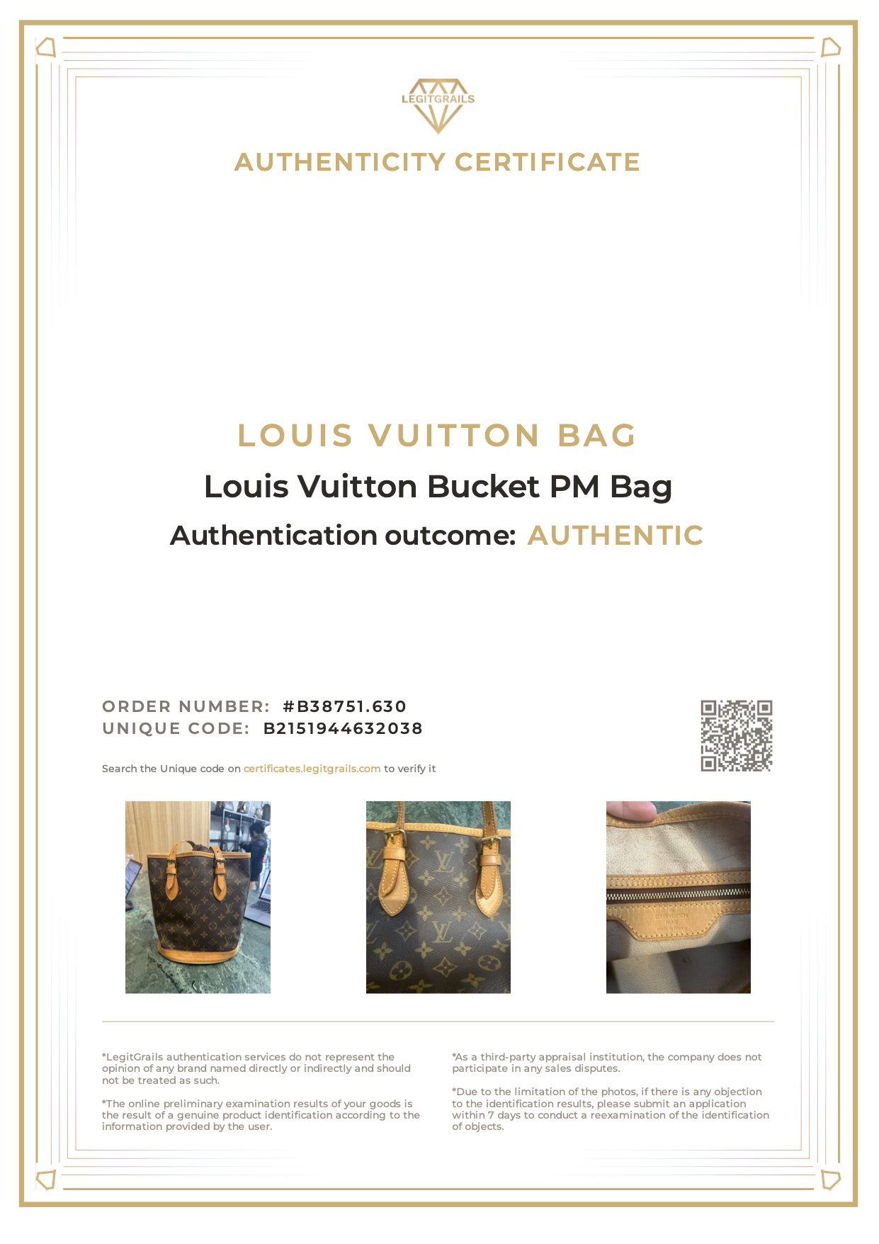Louis Vuitton Bucket PM Bag