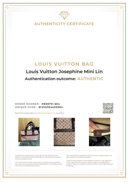 Louis Vuitton Josephine Mini Lin