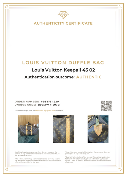 Louis Vuitton Keepall 45 02